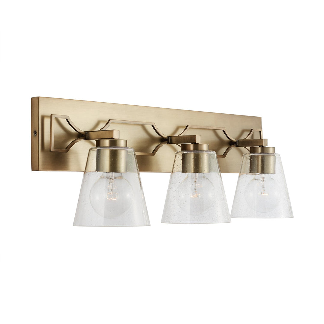 Capital Jordyn 138931AD-494 Bath Vanity Light 26 in. wide - Aged Brass