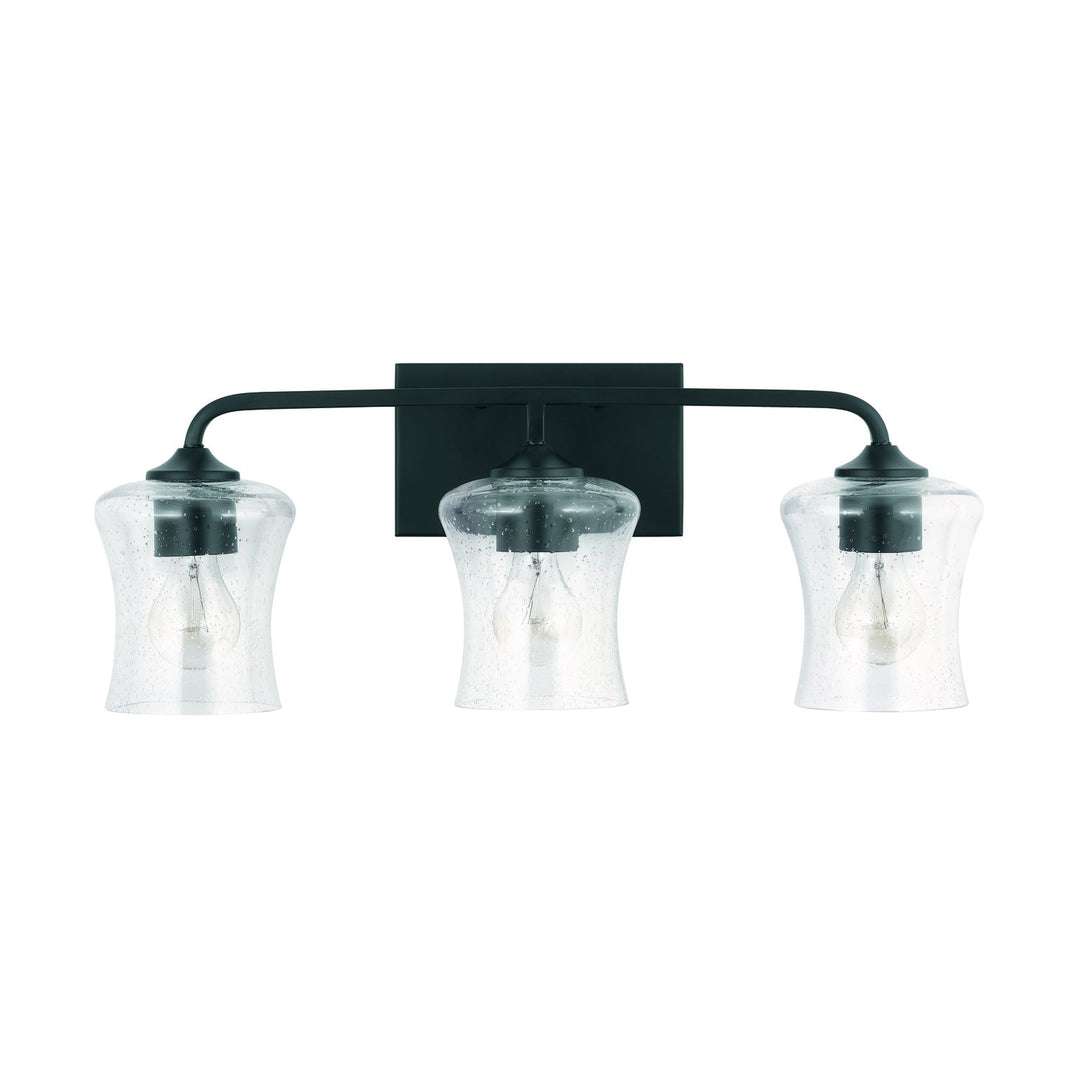 Capital Reeves 139231MB-499 Bath Vanity Light 24 in. wide - Matte Black