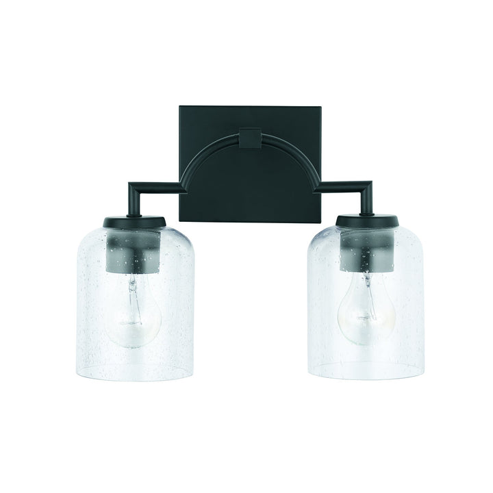 Capital Carter 139321MB-500 Bath Vanity Light 14 in. wide - Matte Black