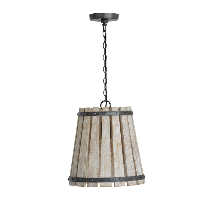 Capital Remi 340411WN Pendant Light - Brushed White Wash and Nordic Iron