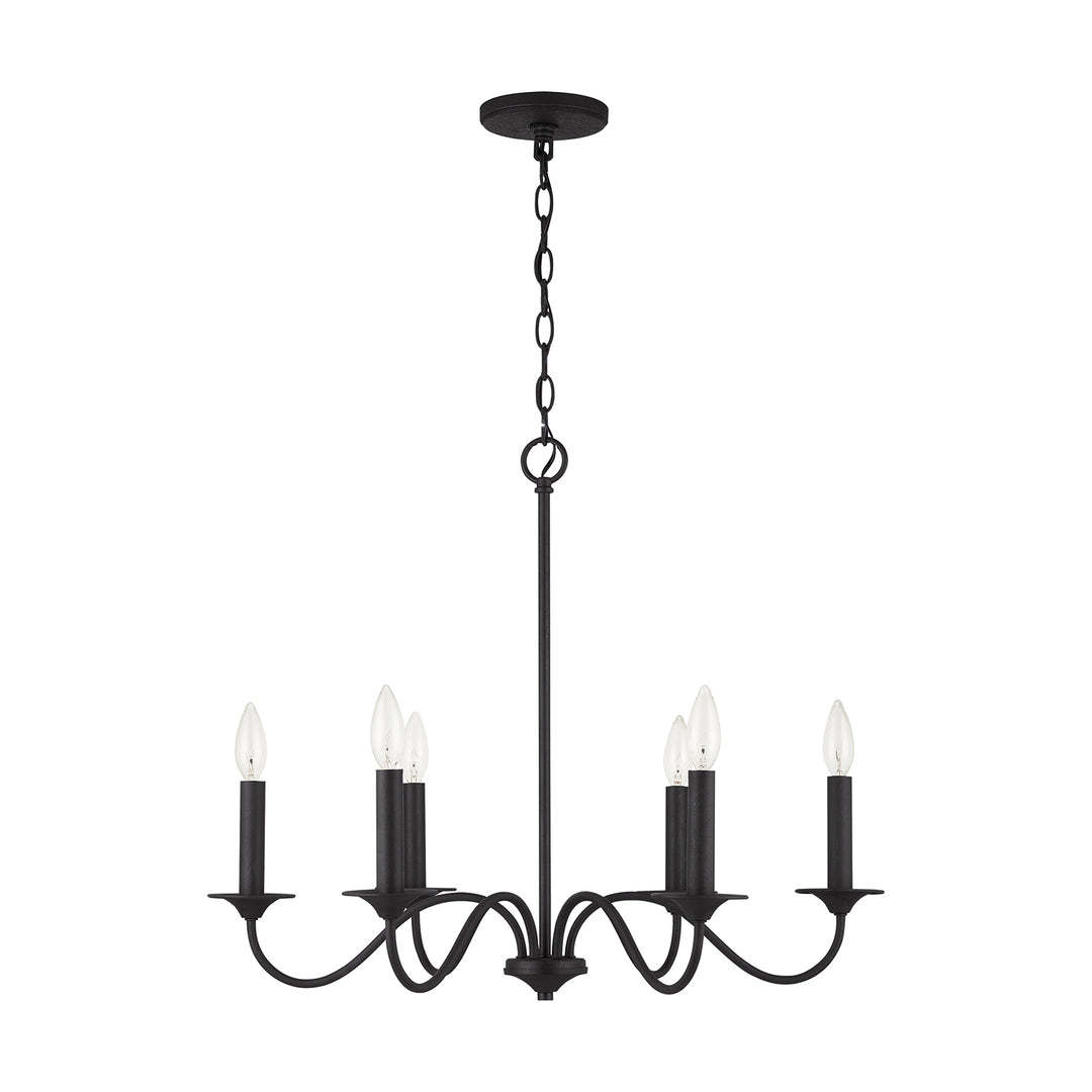 Capital Vincent 437261BI Chandelier Light - Black Iron