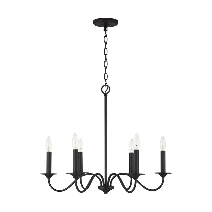 Capital Vincent 437261BI Chandelier Light - Black Iron