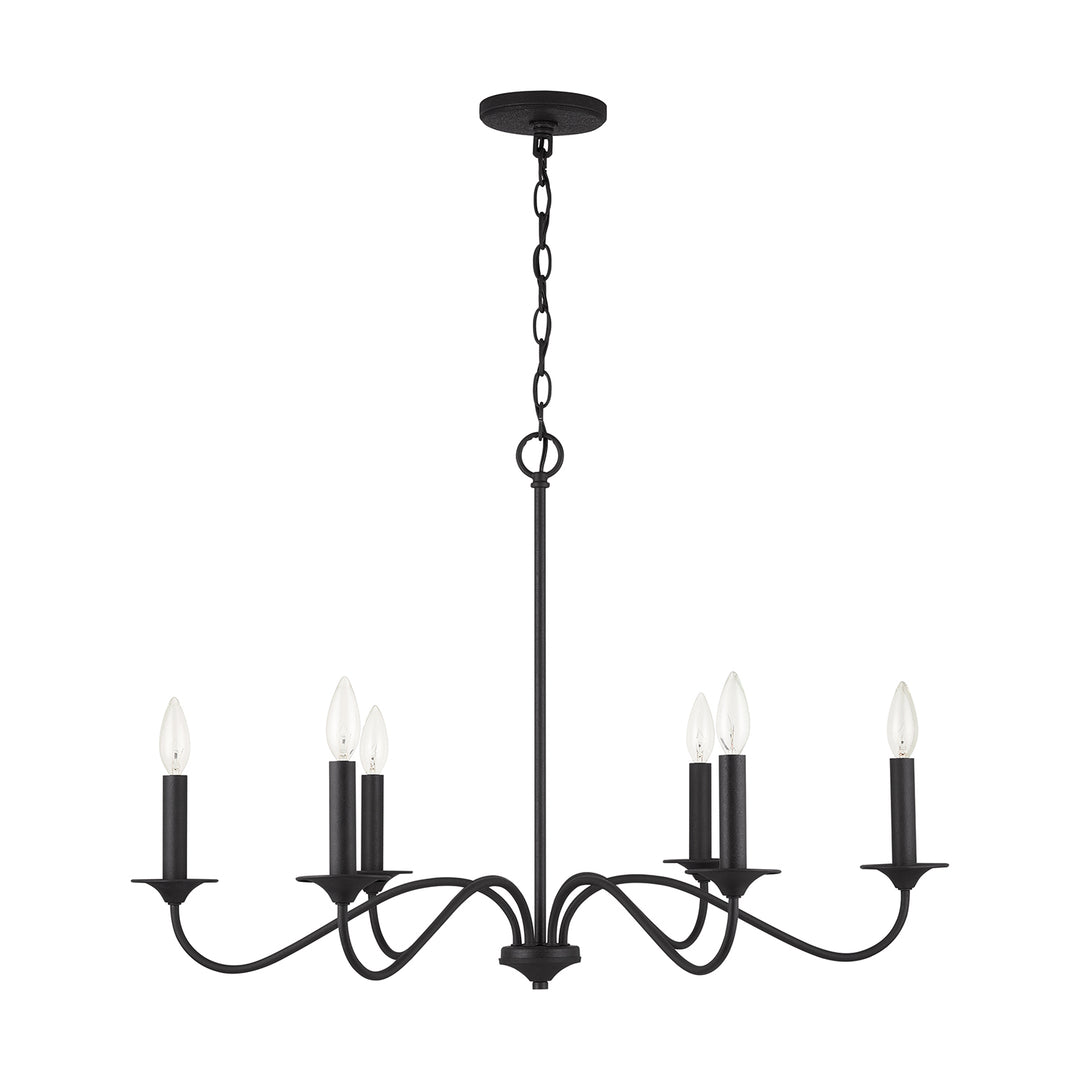 Capital Vincent 437262BI Chandelier Light - Black Iron