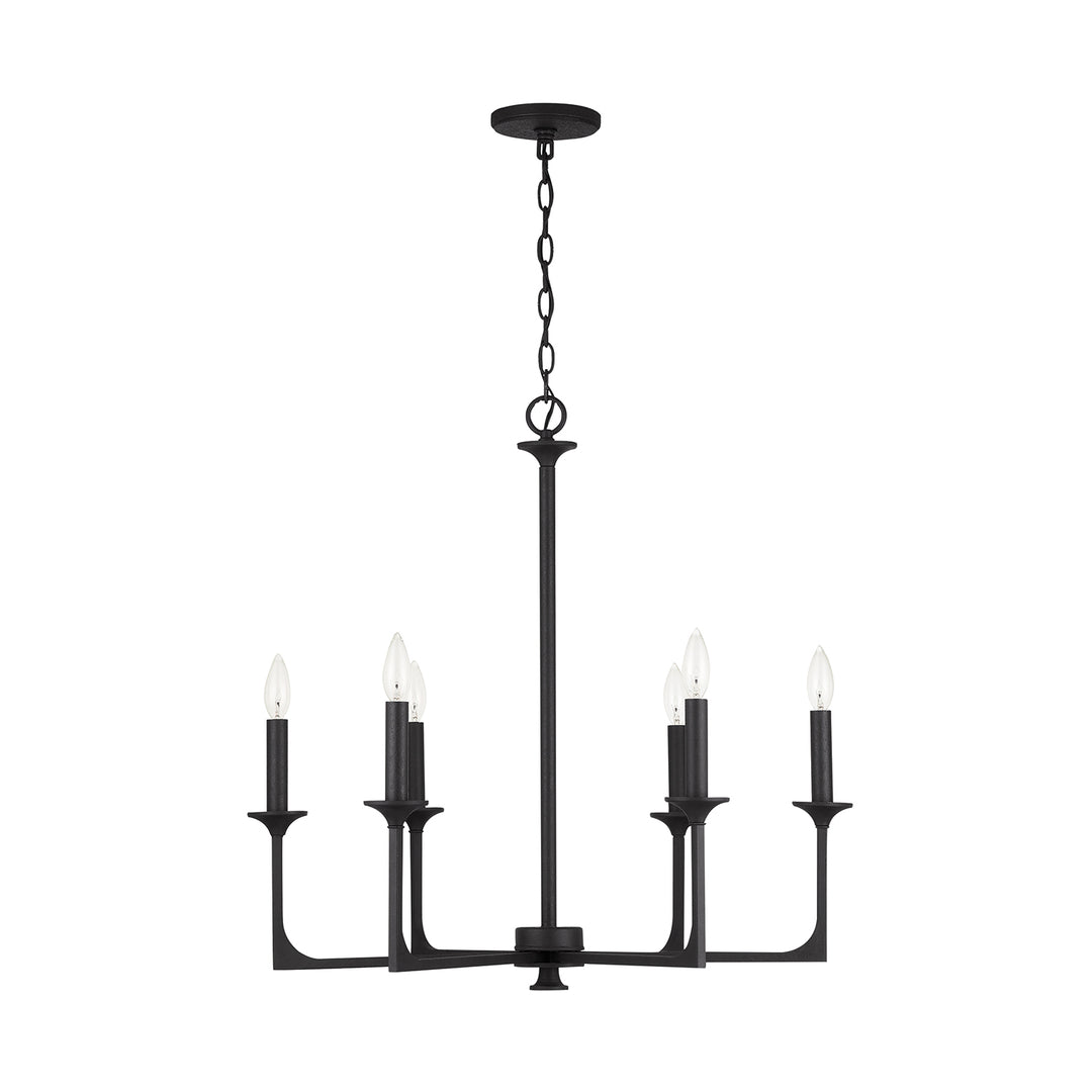 Capital Clint 437361BI Chandelier Light - Black Iron