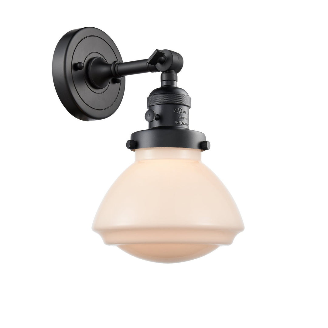 Innovations Franklin Restoration 203SW-BK-G321 Wall Sconce Light - Matte Black