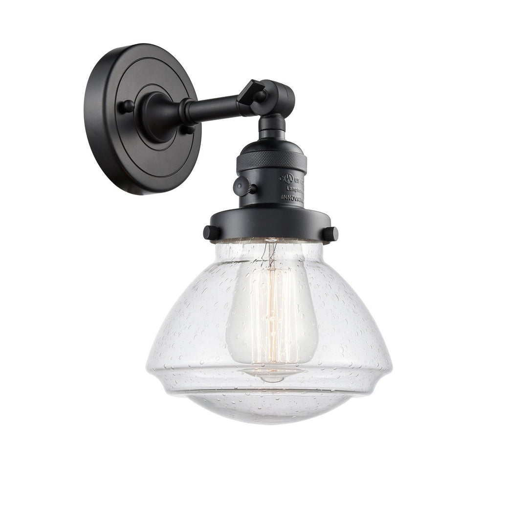 Innovations Franklin Restoration 203SW-BK-G324 Wall Sconce Light - Matte Black