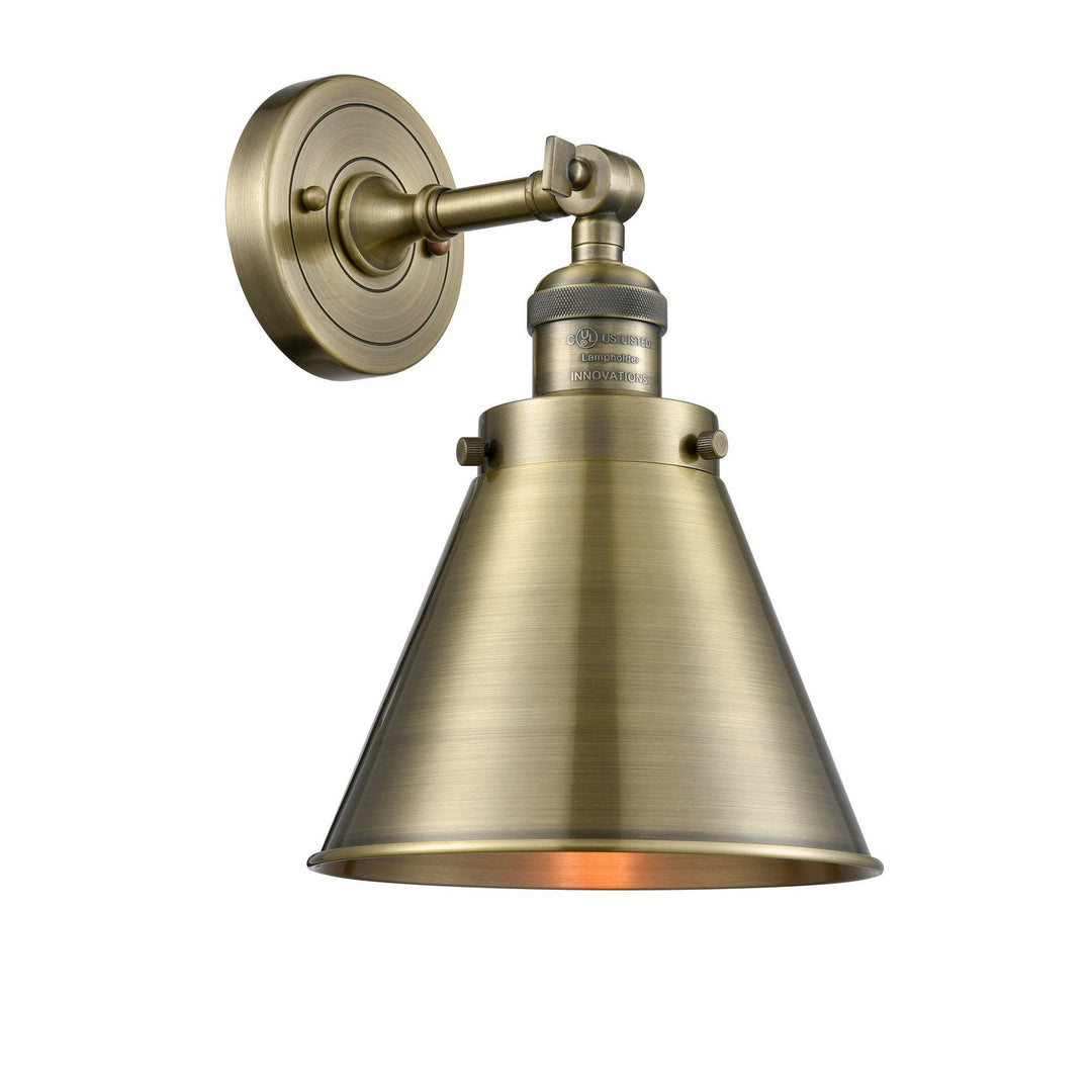Innovations Franklin Restoration 203-AB-M13-AB Wall Sconce Light - Antique Brass