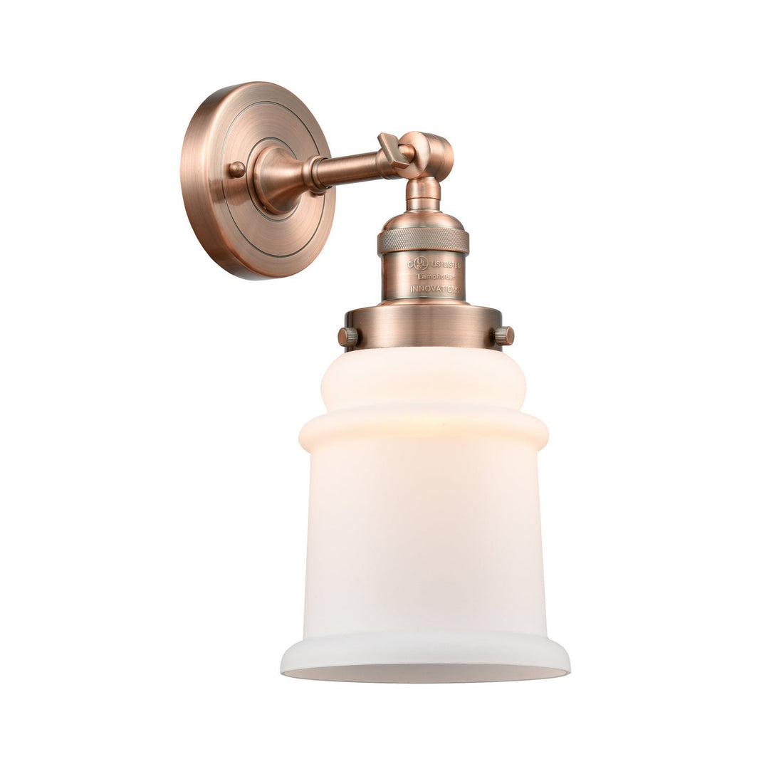 Innovations Franklin Restoration 203-AC-G181-LED Wall Sconce Light - Antique Copper