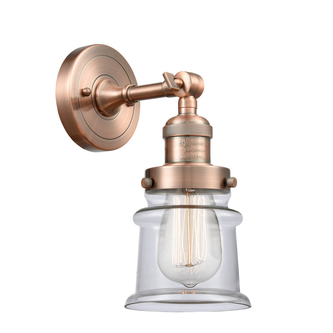 Innovations Franklin Restoration 203-AC-G182S Wall Sconce Light - Antique Copper