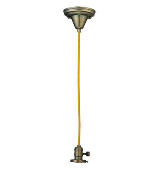 Meyda Tiffany Lighting 101553 Covered Paddle One Light Pendant Hardware Utility Light Bronze / Dark