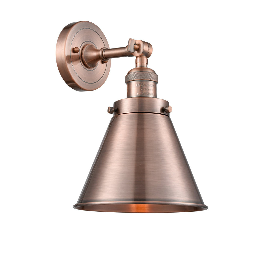Innovations Franklin Restoration 203-AC-M13-AC Wall Sconce Light - Antique Copper