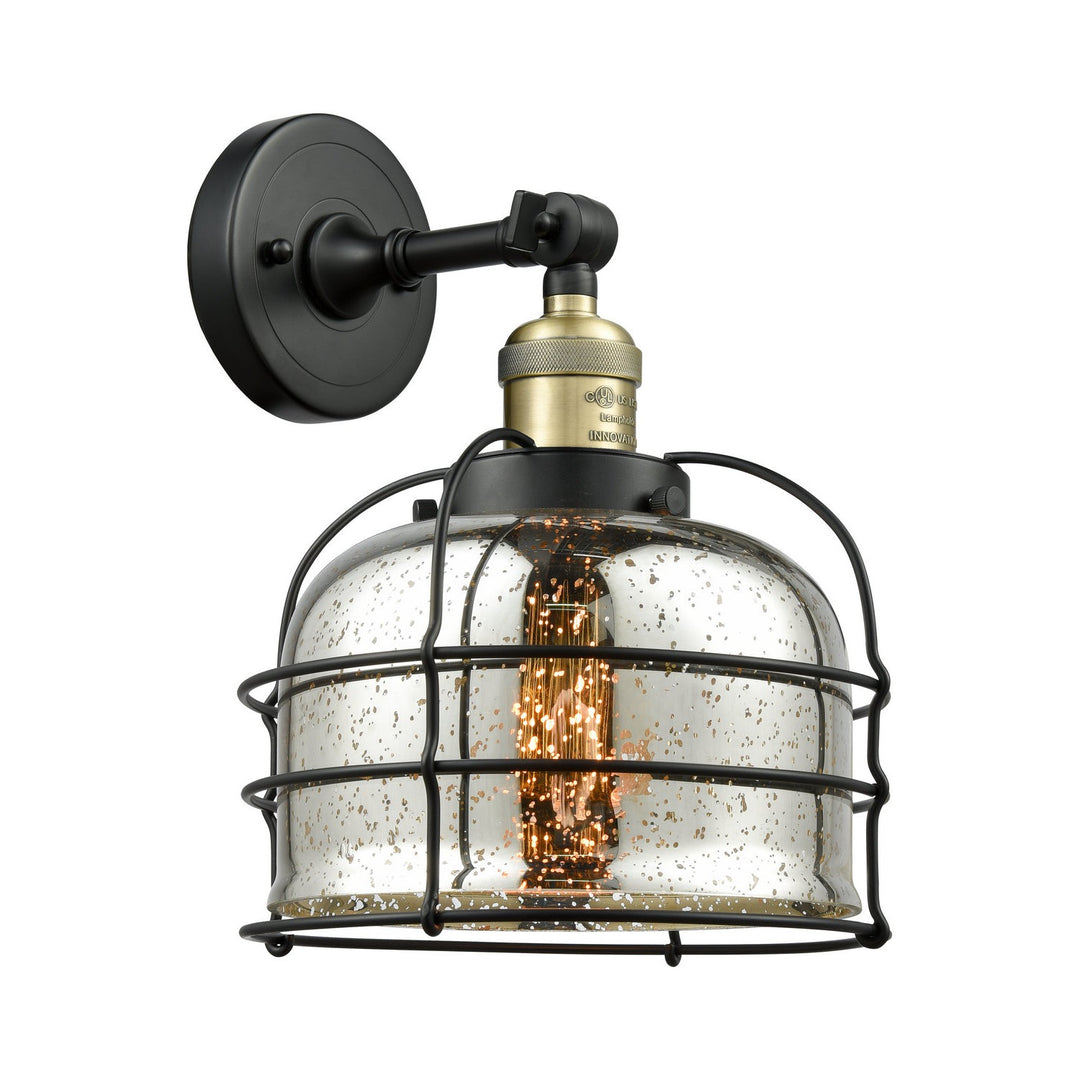 Innovations Franklin Restoration 203-BAB-G78-CE Wall Sconce Light - Black Antique Brass