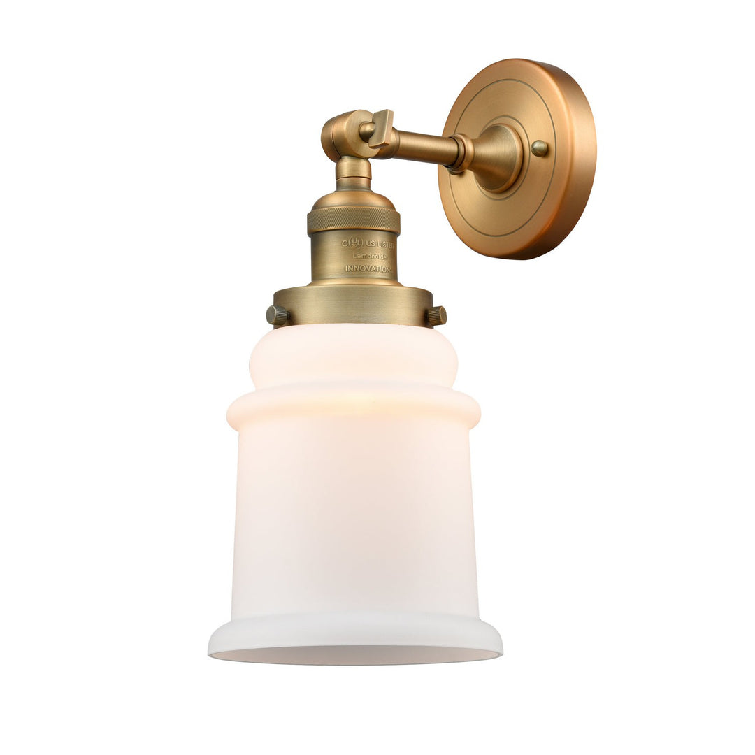 Innovations Franklin Restoration 203-BB-G181 Wall Sconce Light - Brushed Brass