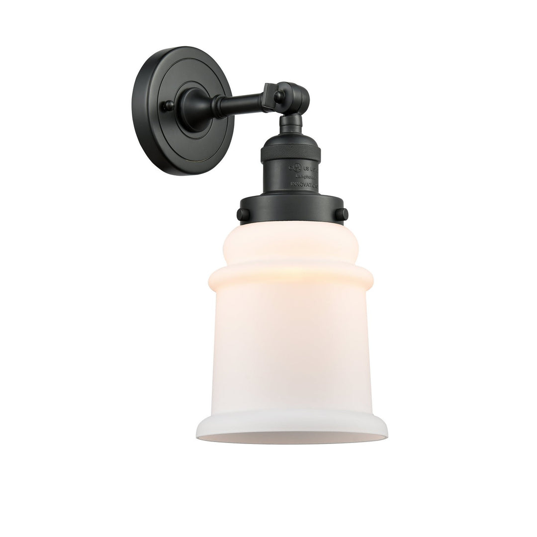 Innovations Franklin Restoration 203-BK-G181-LED Wall Sconce Light - Matte Black