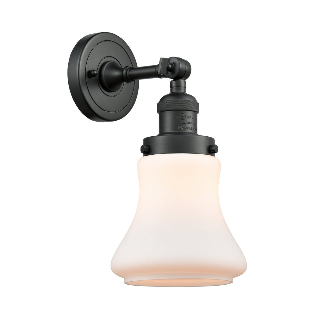 Innovations Franklin Restoration 203-BK-G191 Wall Sconce Light - Matte Black