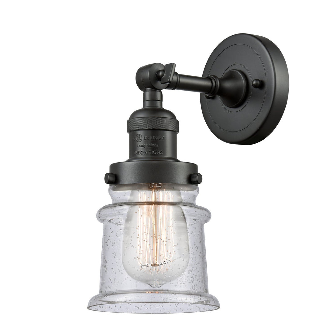 Innovations Franklin Restoration 203-OB-G184S-LED Wall Sconce Light - Oil Rubbed Bronze