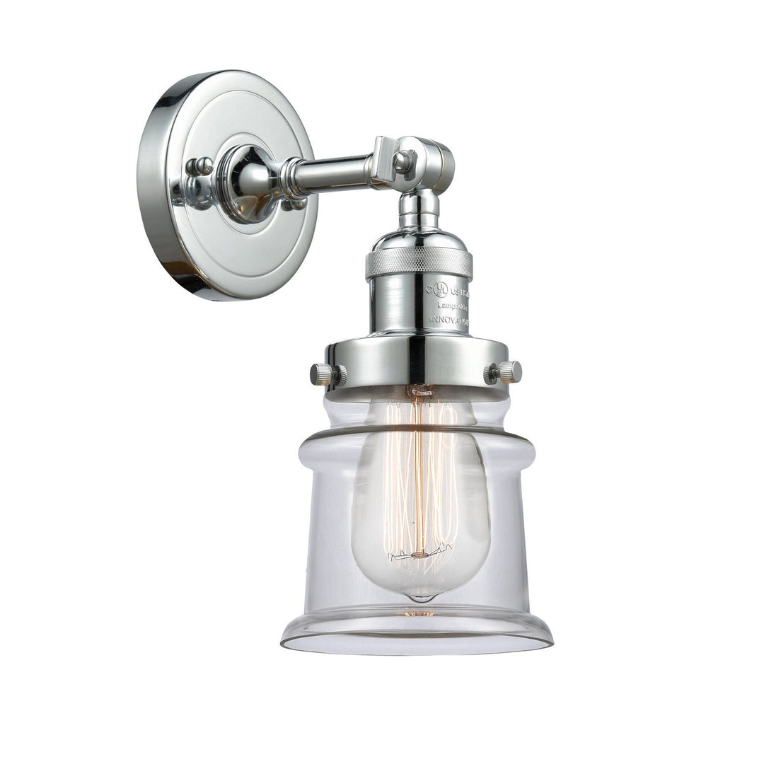 Innovations Franklin Restoration 203-PC-G182S-LED Wall Sconce Light - Polished Chrome
