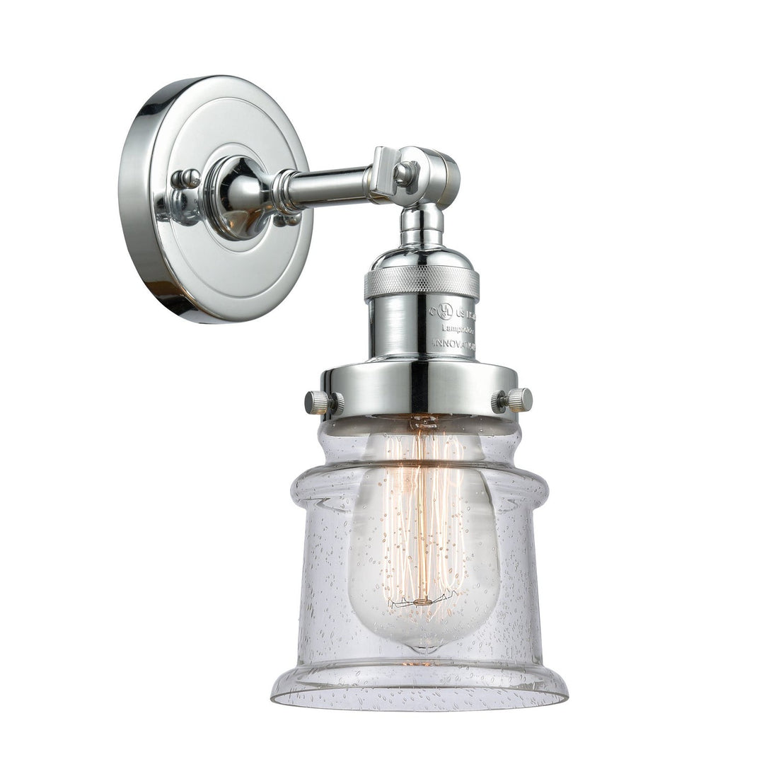 Innovations Franklin Restoration 203-PC-G184S Wall Sconce Light - Polished Chrome