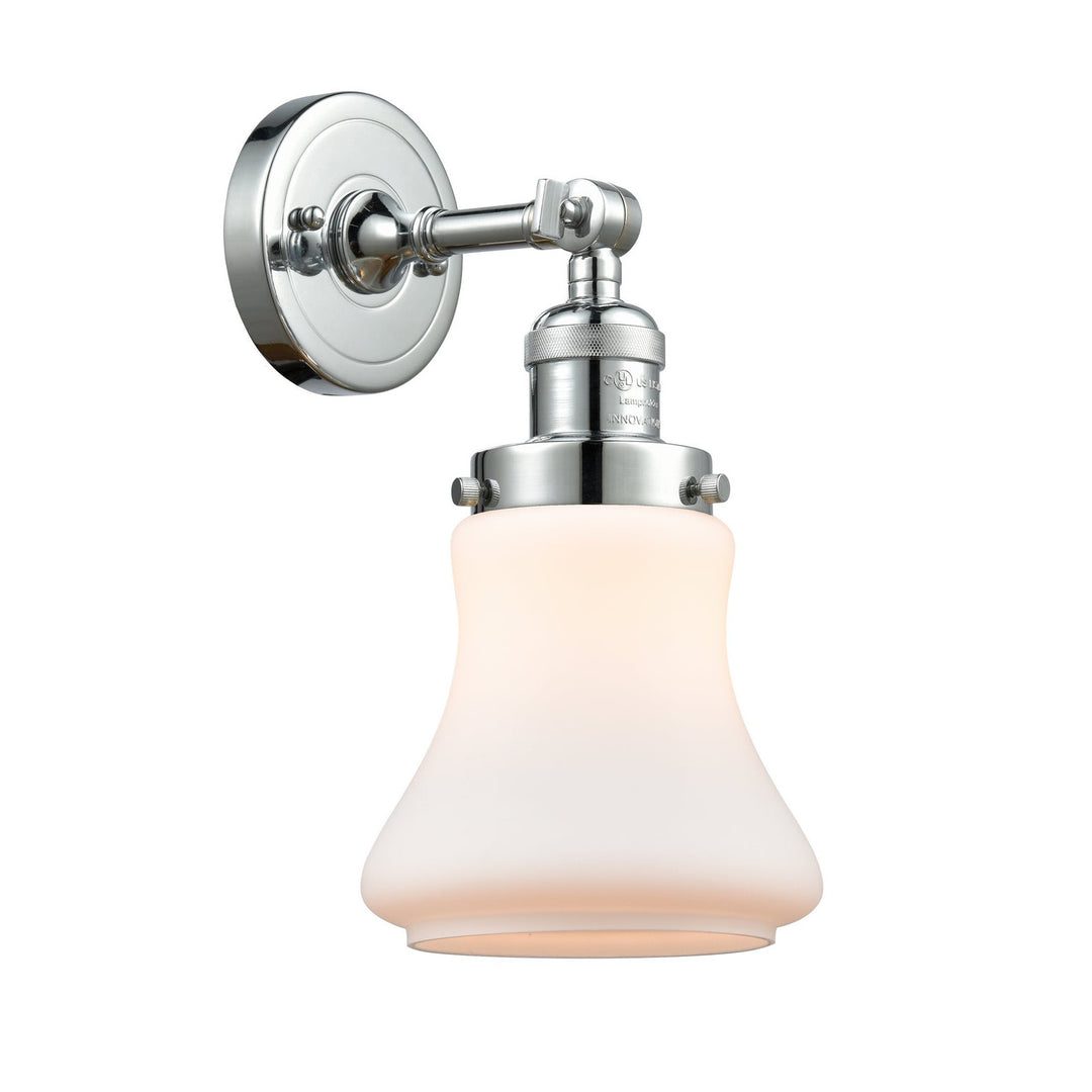 Innovations Franklin Restoration 203-PC-G191-LED Wall Sconce Light - Polished Chrome