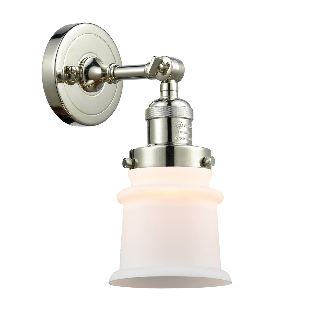 Innovations Franklin Restoration 203-PN-G181S-LED Wall Sconce Light - Polished Nickel
