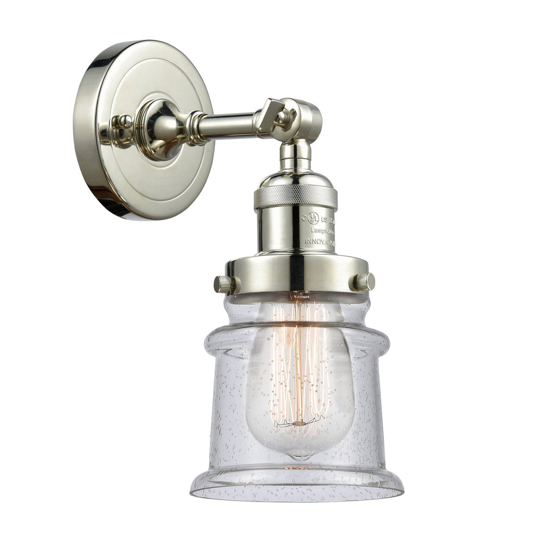 Innovations Franklin Restoration 203-PN-G184S-LED Wall Sconce Light - Polished Nickel