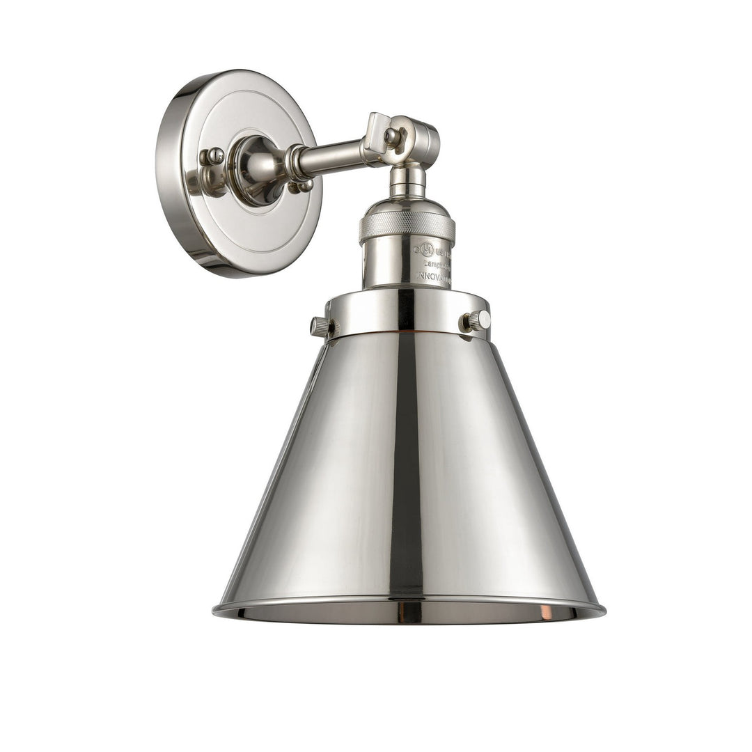 Innovations Franklin Restoration 203-PN-M13-PN Wall Sconce Light - Polished Nickel