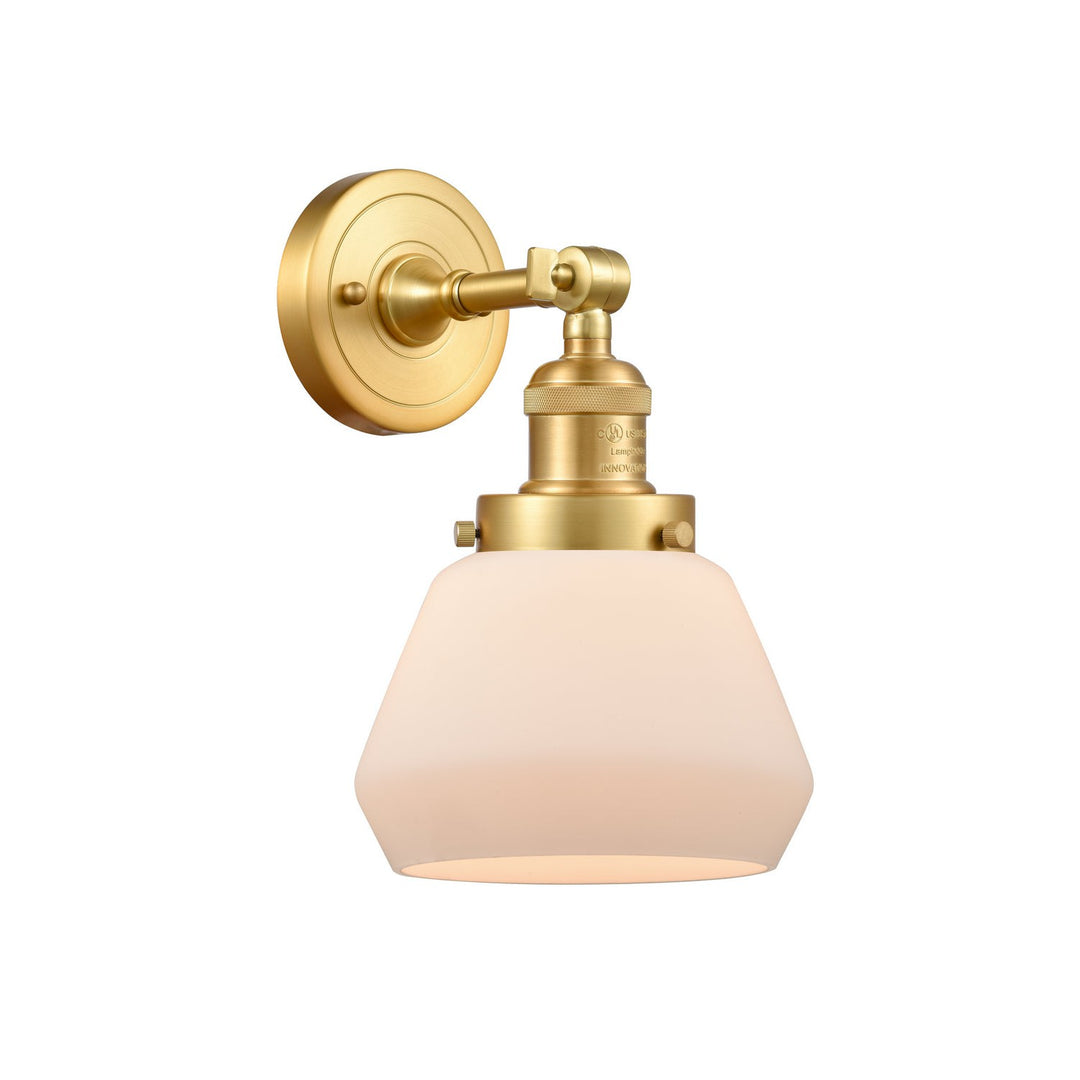Innovations Franklin Restoration 203-SG-G171 Wall Sconce Light - Satin Gold