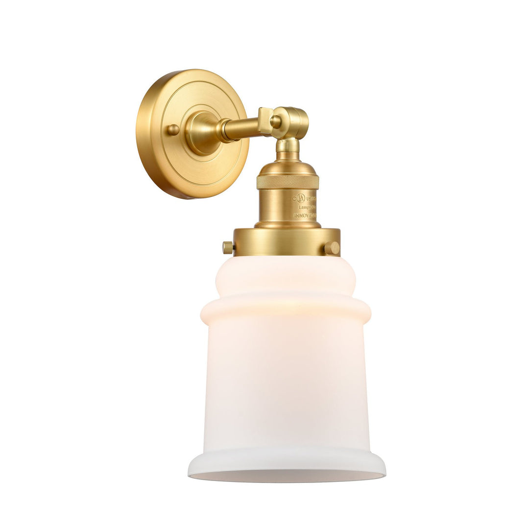Innovations Franklin Restoration 203-SG-G181 Wall Sconce Light - Satin Gold