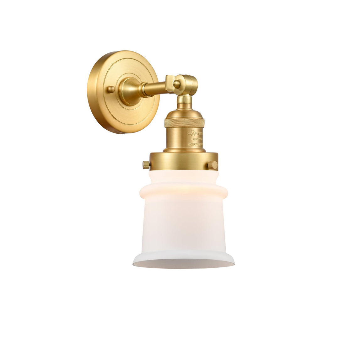 Innovations Franklin Restoration 203-SG-G181S Wall Sconce Light - Satin Gold