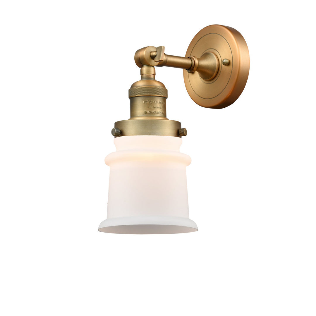 Innovations Franklin Restoration 203-BB-G181S-LED Wall Sconce Light - Brushed Brass