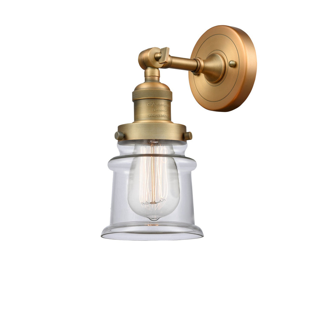 Innovations Franklin Restoration 203-BB-G182S-LED Wall Sconce Light - Brushed Brass