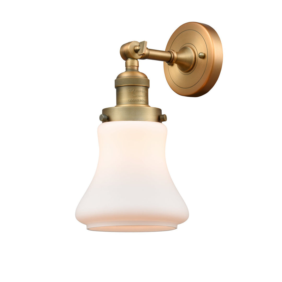 Innovations Franklin Restoration 203-BB-G191 Wall Sconce Light - Brushed Brass