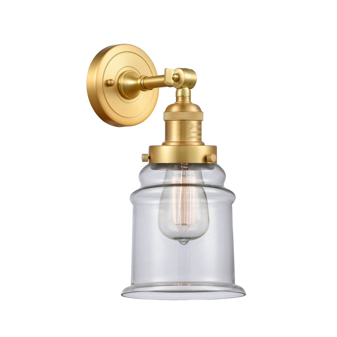 Innovations Franklin Restoration 203-SG-G182 Wall Sconce Light - Satin Gold