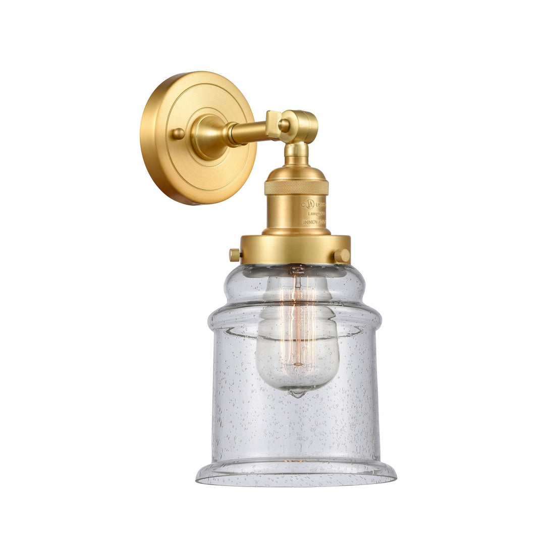 Innovations Franklin Restoration 203-SG-G184 Wall Sconce Light - Satin Gold
