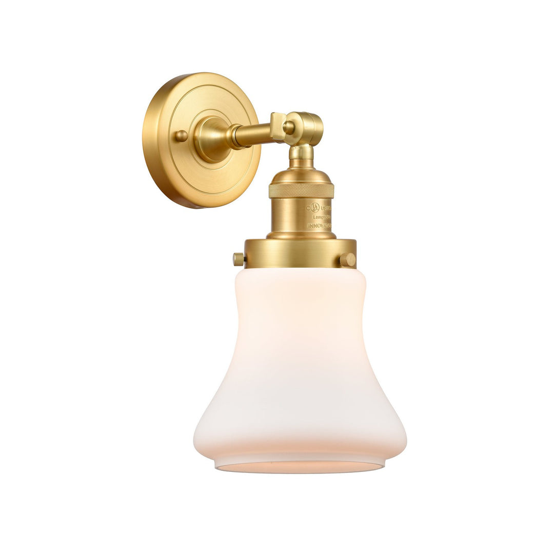 Innovations Franklin Restoration 203-SG-G191 Wall Sconce Light - Satin Gold