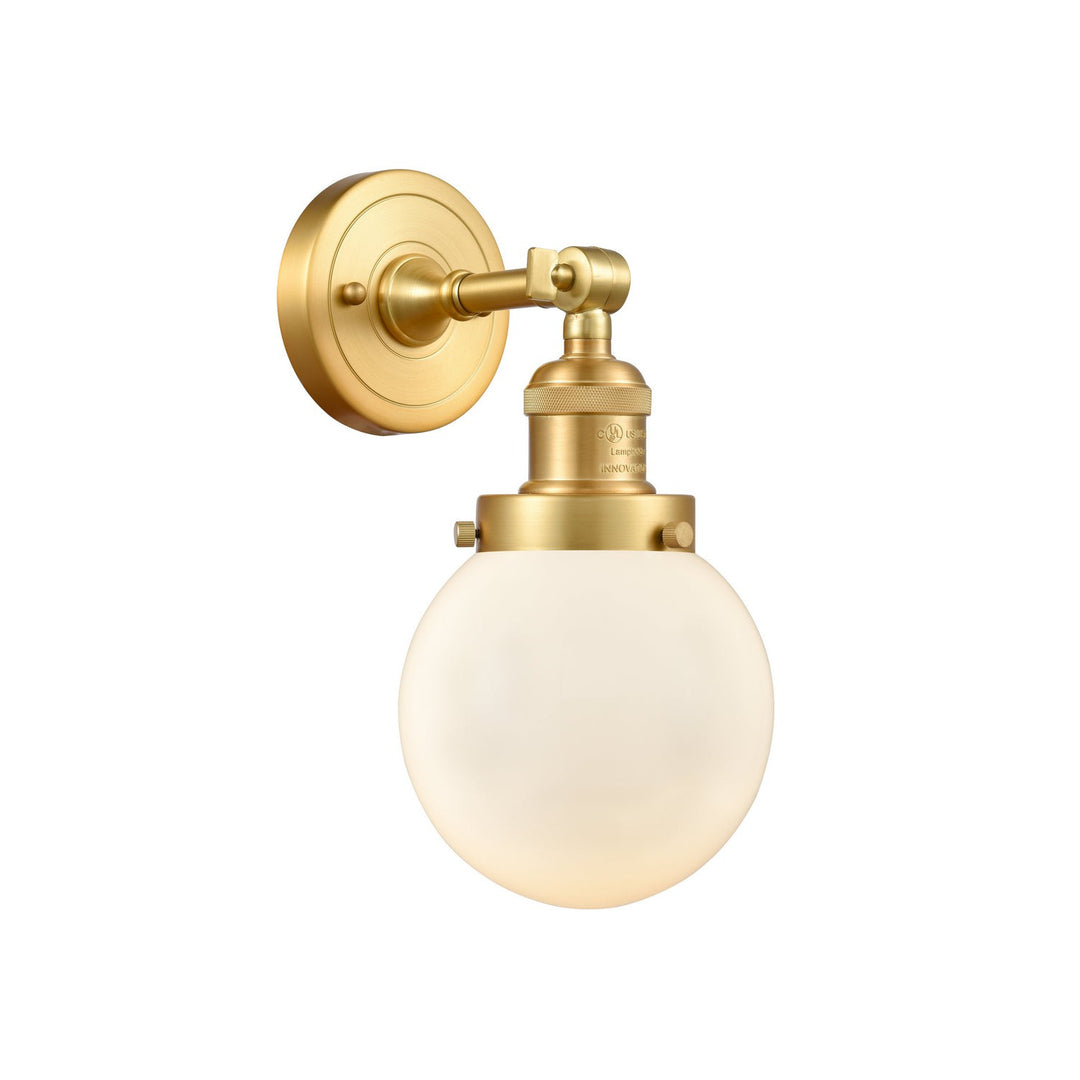 Innovations Franklin Restoration 203-SG-G201-6 Wall Sconce Light - Satin Gold