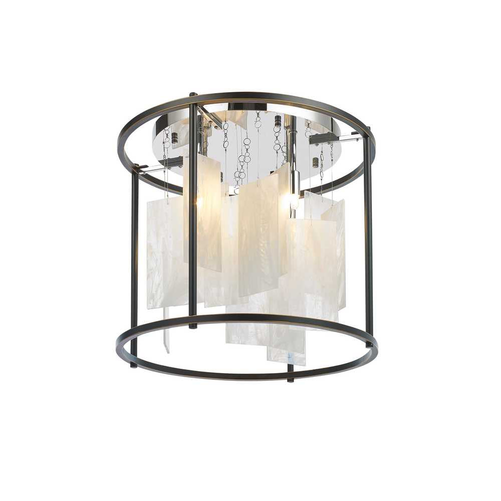 StarFire Cages 1416BC Ceiling Light - Black and Chrome