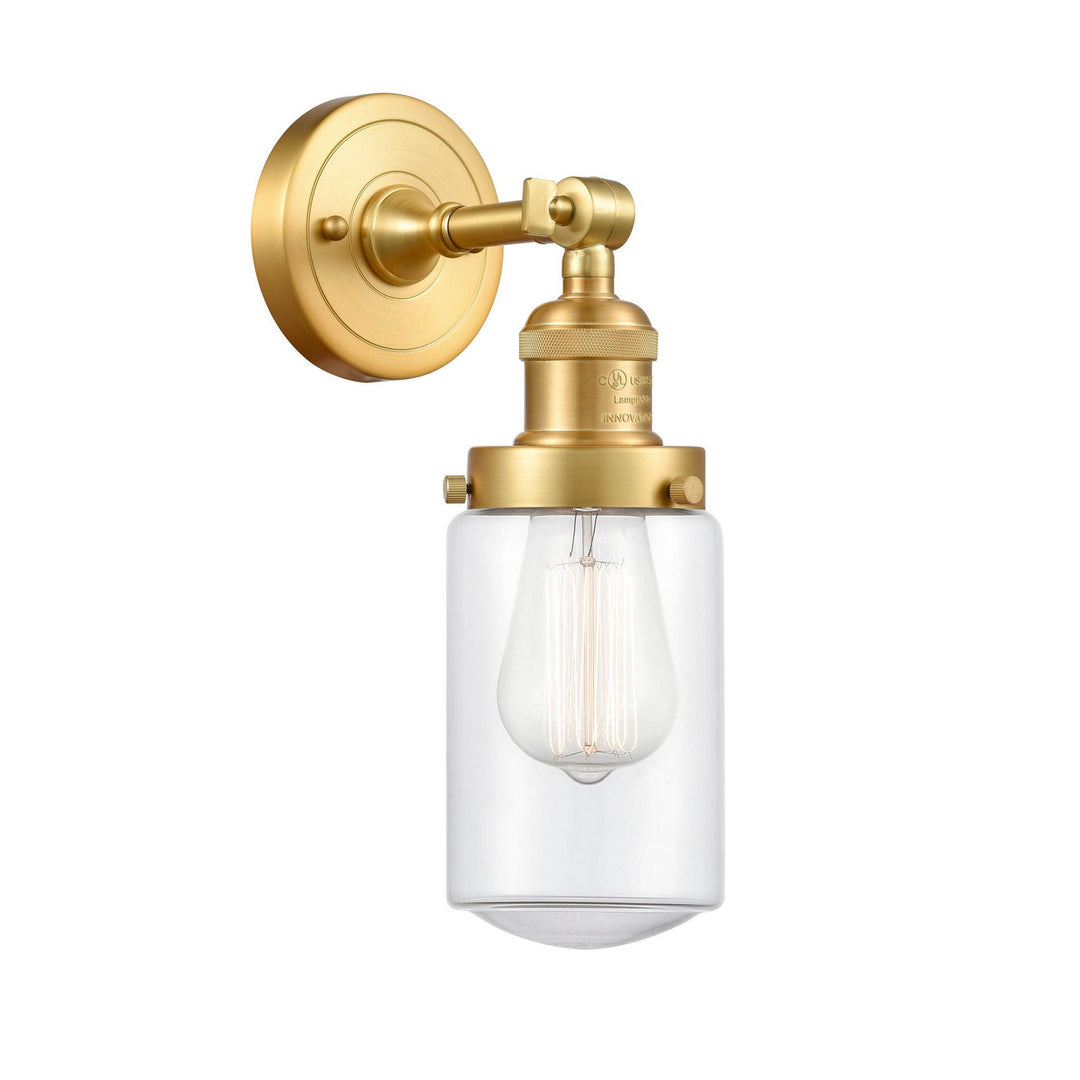 Innovations Franklin Restoration 203-SG-G312 Wall Sconce Light - Satin Gold