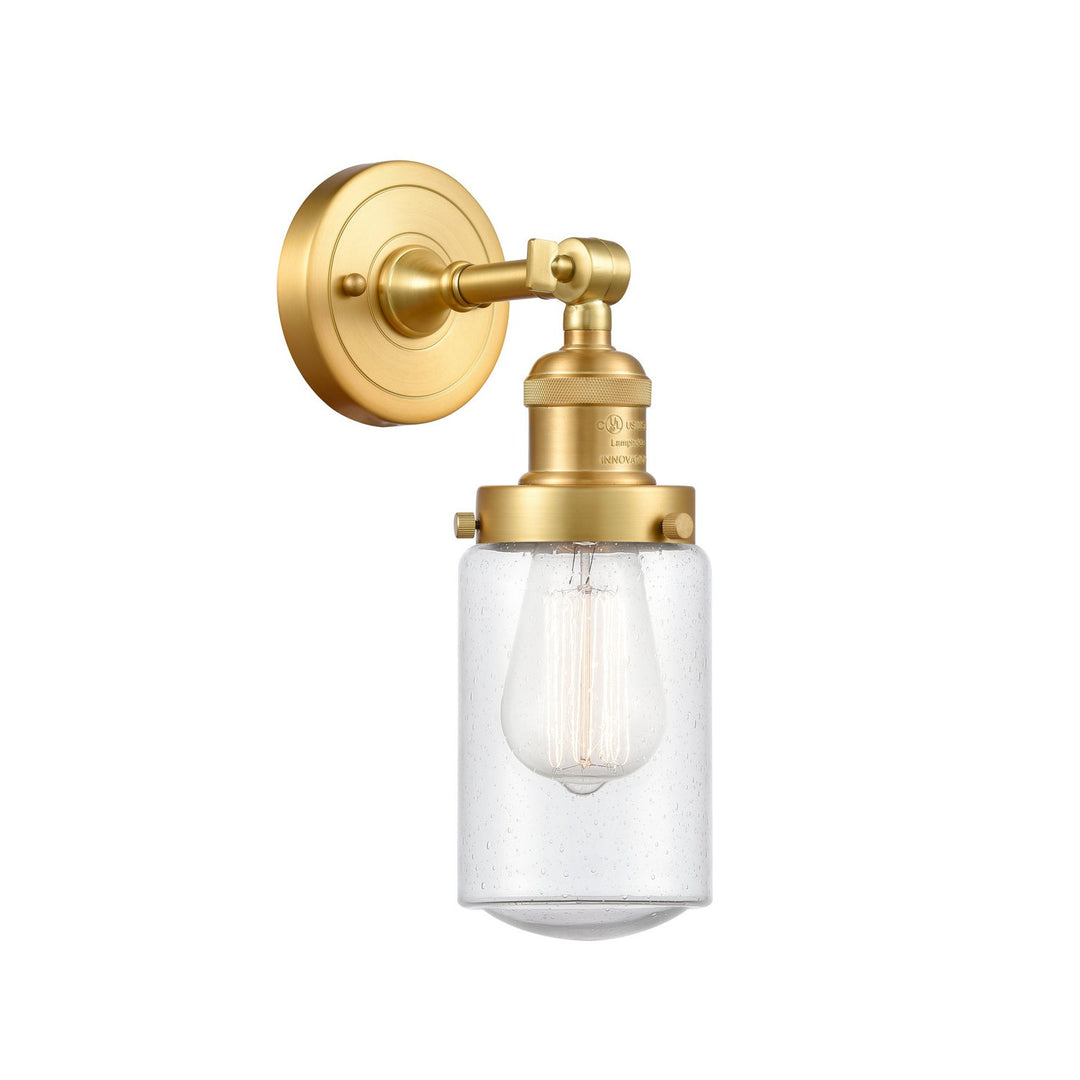 Innovations Franklin Restoration 203-SG-G314 Wall Sconce Light - Satin Gold