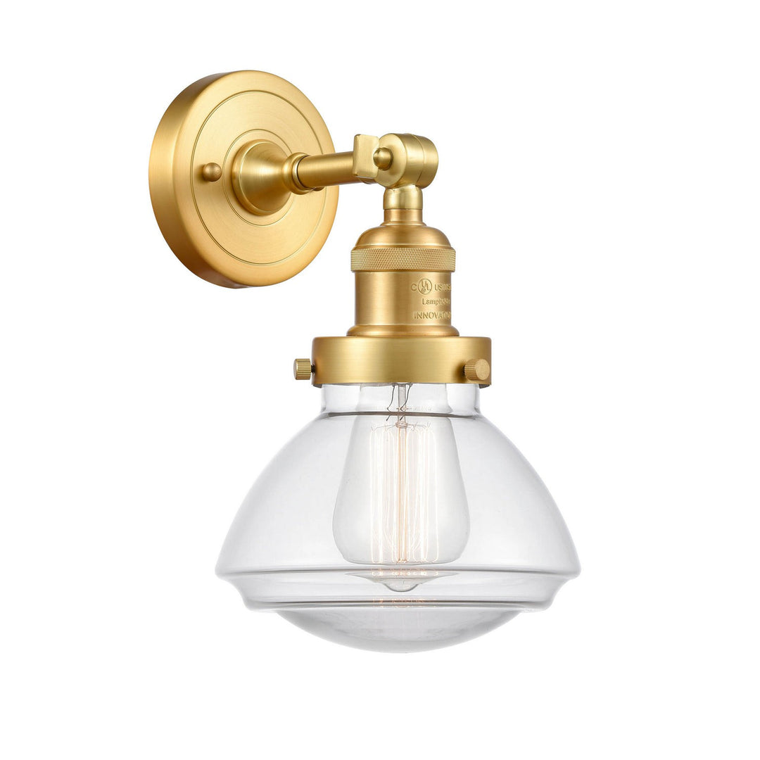 Innovations Franklin Restoration 203-SG-G322 Wall Sconce Light - Satin Gold
