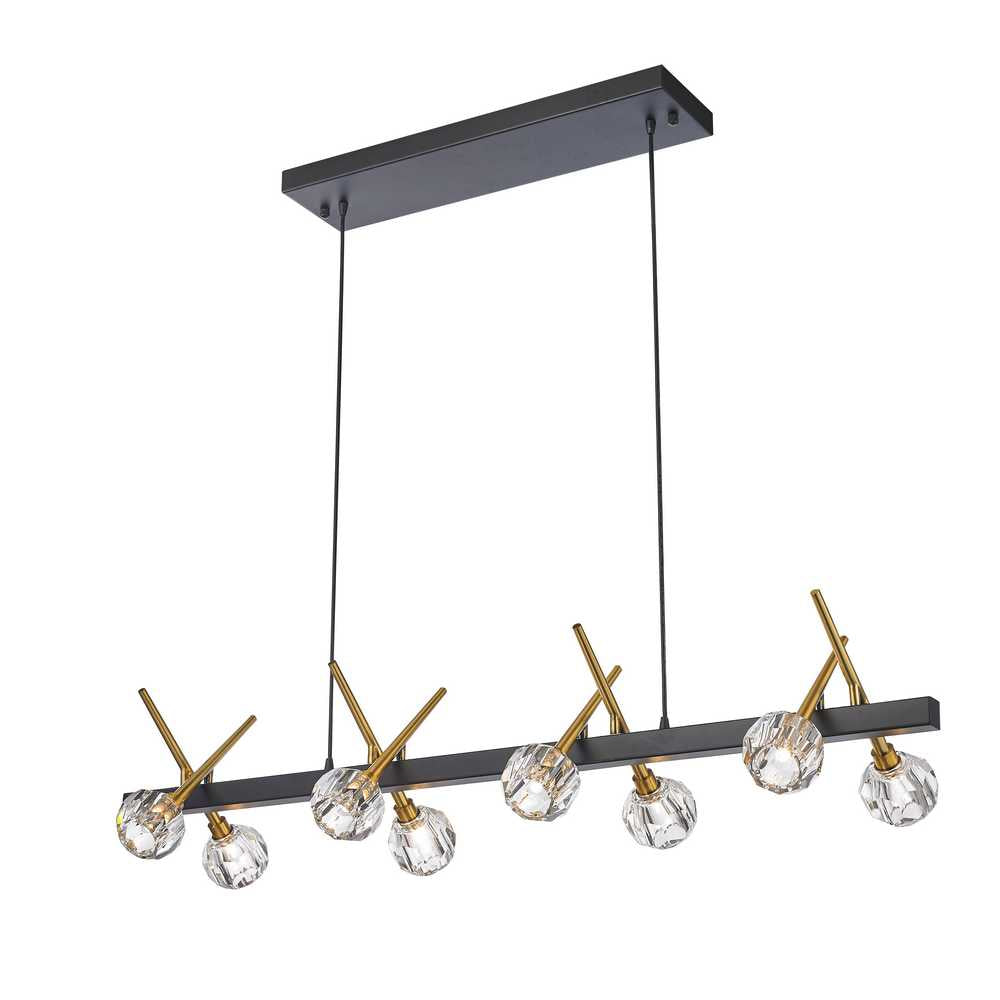 StarFire Sole 1704BB Pendant Light - Antique Brass and Black