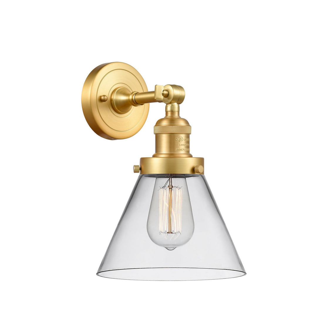 Innovations Franklin Restoration 203-SG-G42 Wall Sconce Light - Satin Gold