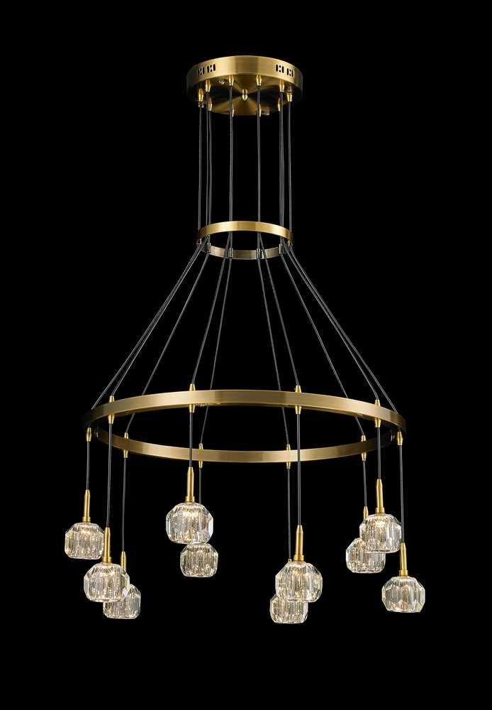StarFire Sole 1728AB Chandelier Light - Antique Brass