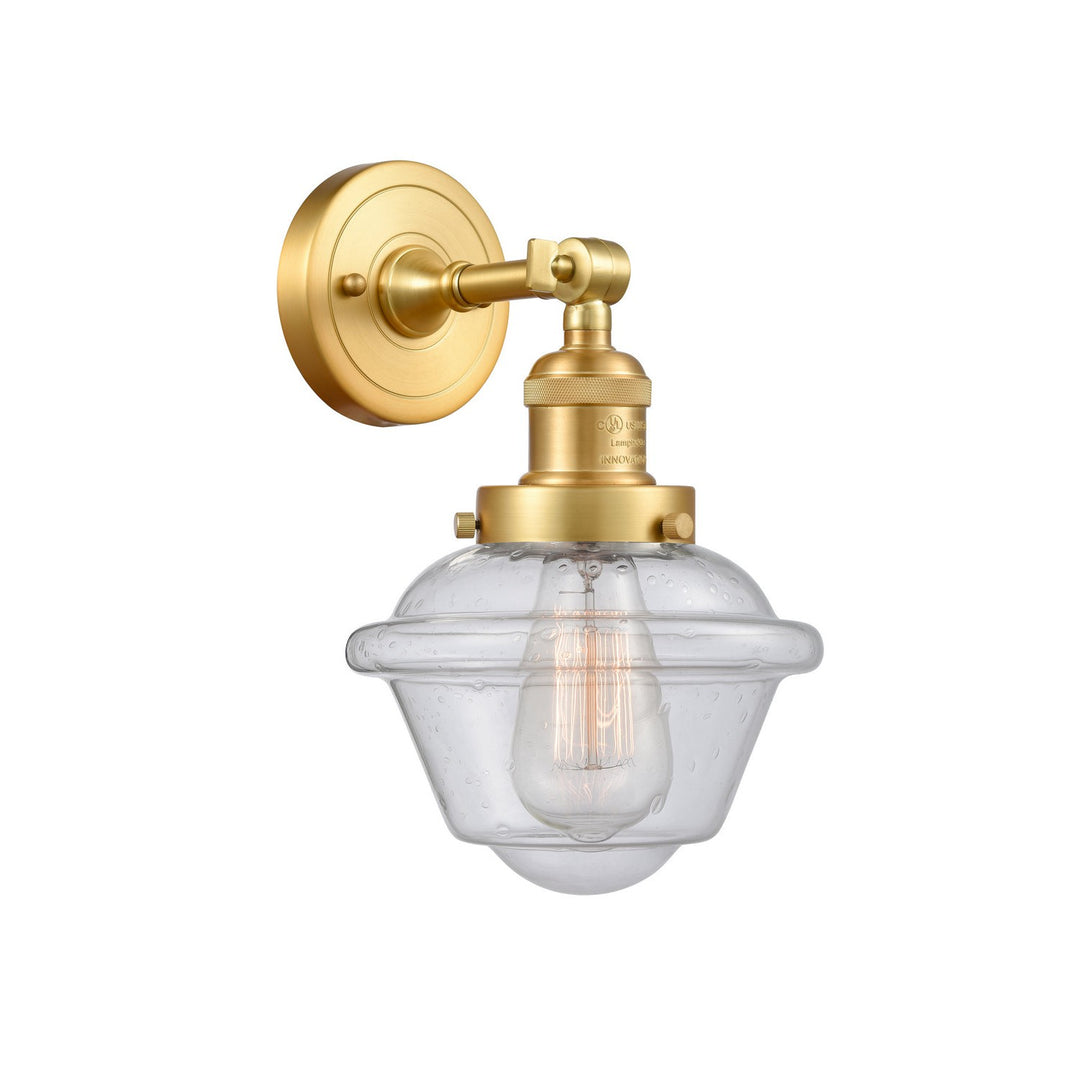 Innovations Franklin Restoration 203-SG-G534 Wall Sconce Light - Satin Gold