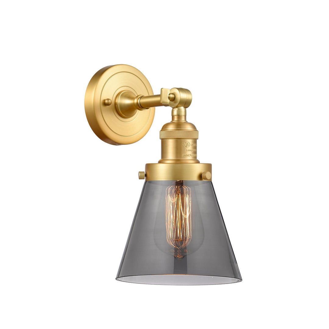 Innovations Franklin Restoration 203-SG-G63 Wall Sconce Light - Satin Gold