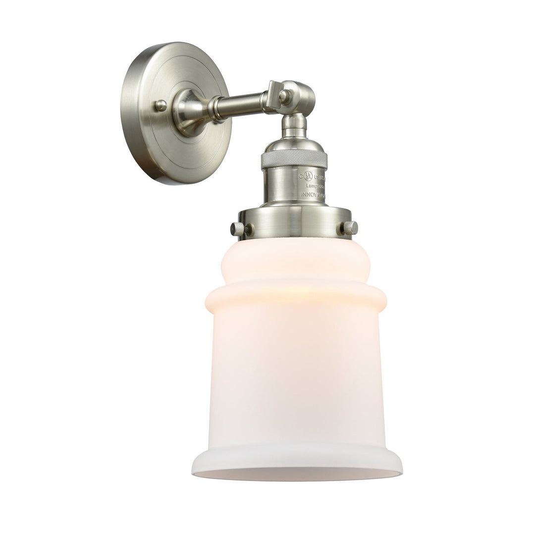 Innovations Franklin Restoration 203-SN-G181 Wall Sconce Light - Brushed Satin Nickel