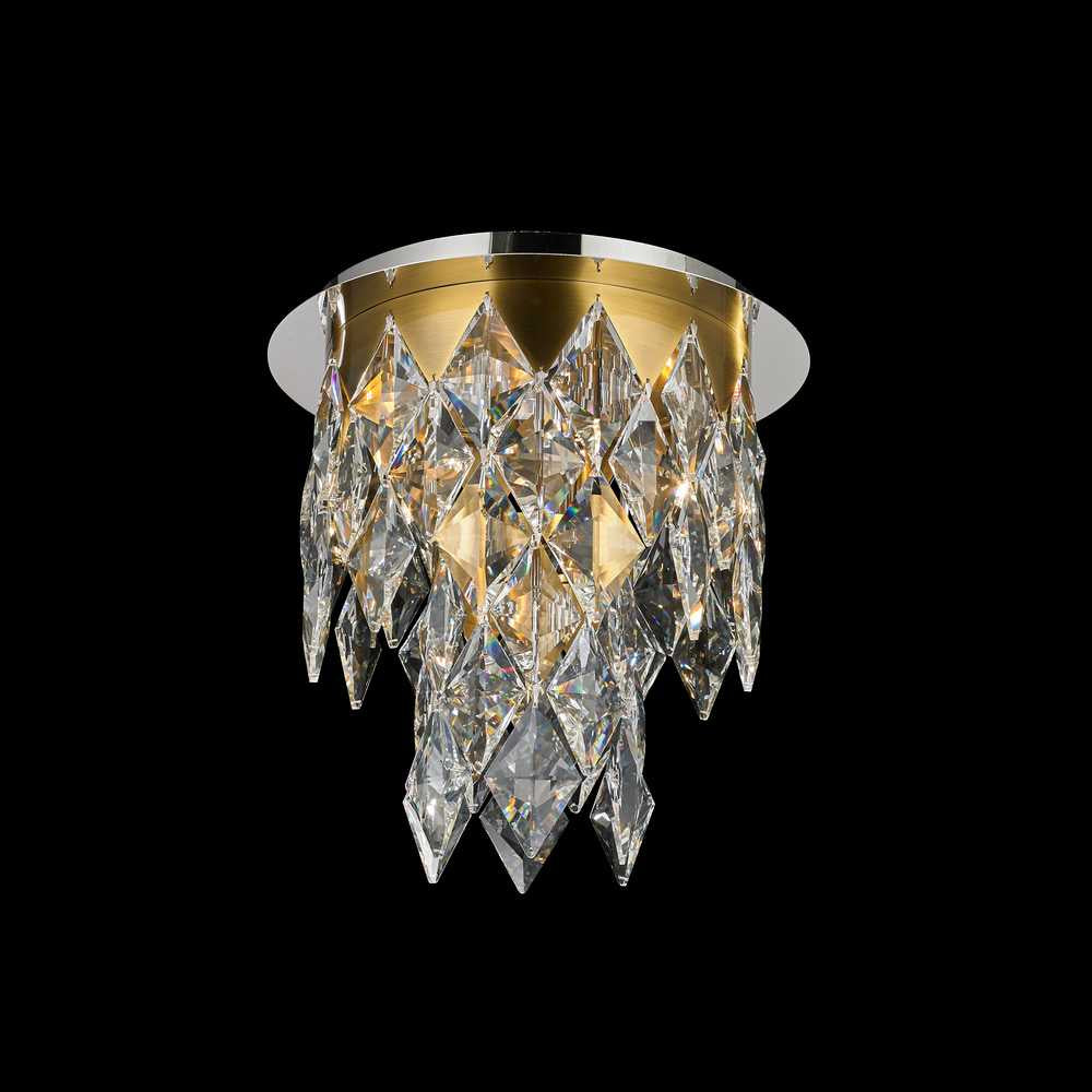 StarFire Milan 4616CA Ceiling Light - Antique Brass and Chrome