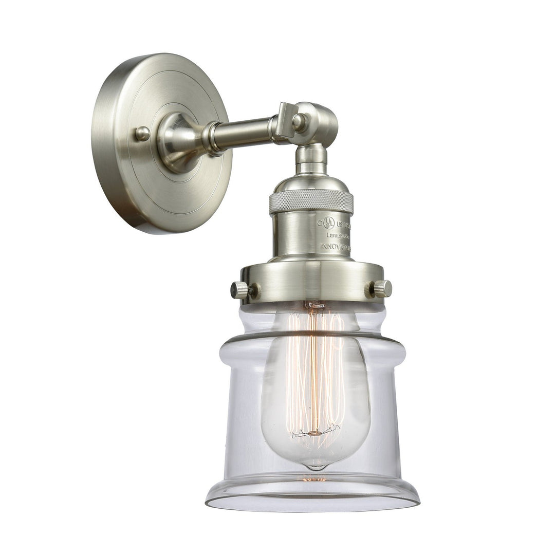 Innovations Franklin Restoration 203-SN-G182S Wall Sconce Light - Brushed Satin Nickel