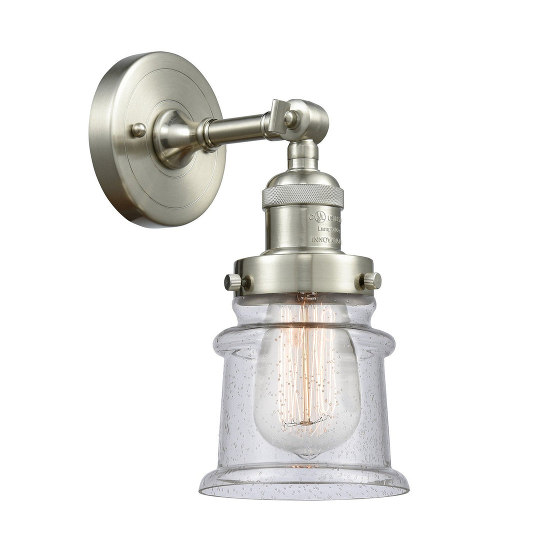 Innovations Franklin Restoration 203-SN-G184S Wall Sconce Light - Brushed Satin Nickel