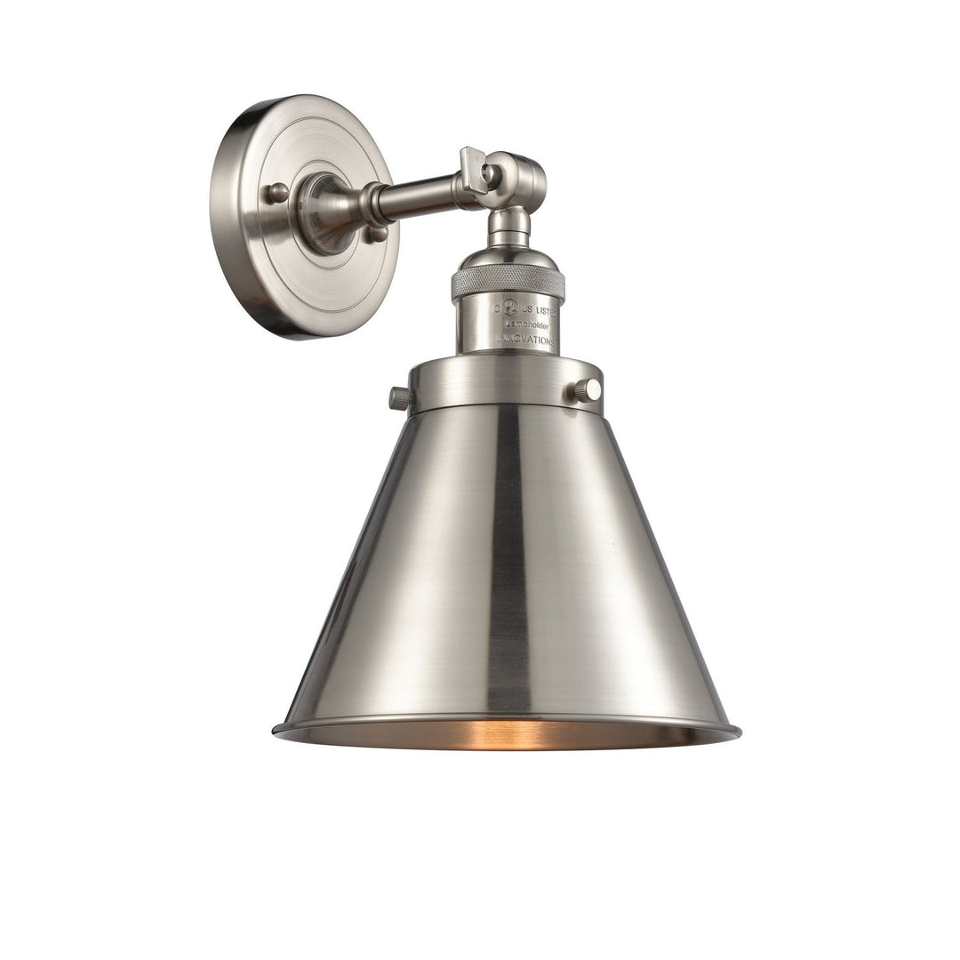 Innovations Franklin Restoration 203-SN-M13-SN Wall Sconce Light - Brushed Satin Nickel
